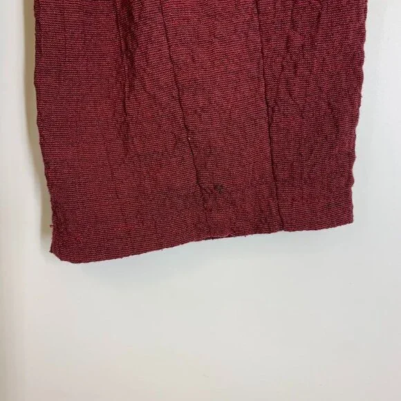 Gershon Bram Women's Lagenlook Crinkle Cropped Wide Leg Pull On Pants Size‎ L - Picture 5 of 13